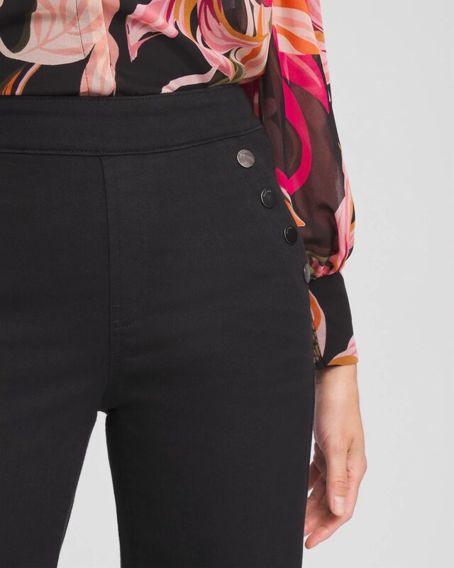 Pull-On Wide Leg Ankle Jeans - image 4
